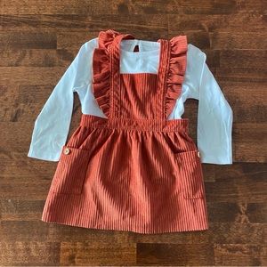 6-9 Month Ruffle Corduroy Fall Dress